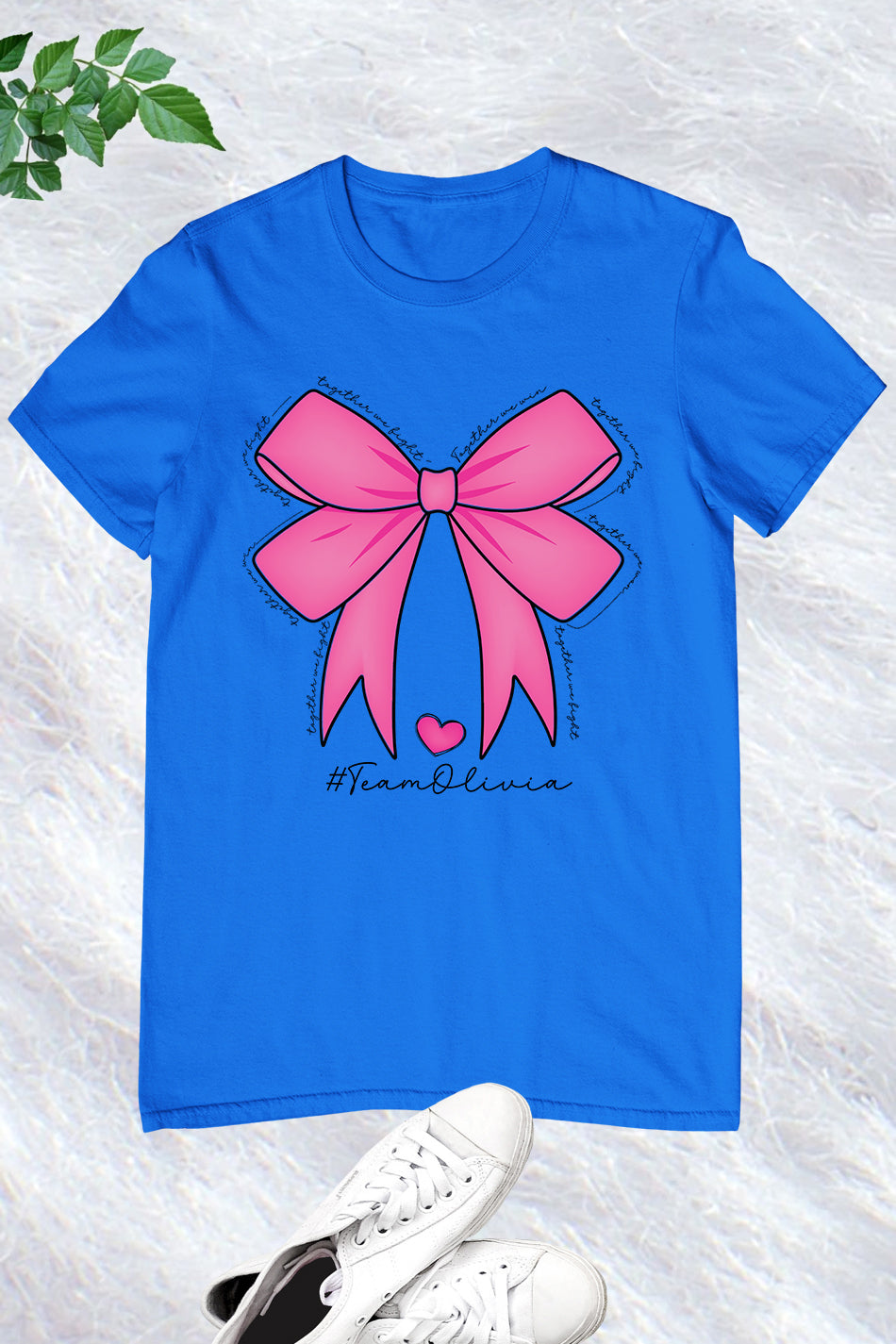 Custom Pink Bow Breast Cancer Awareness Shirt