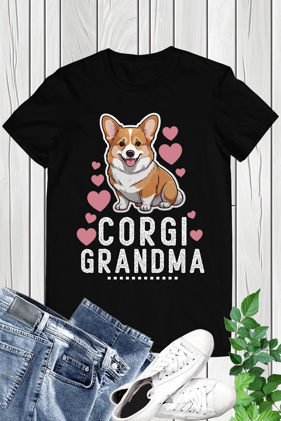 Corgi Grandma Funny Dog Lover Shirt