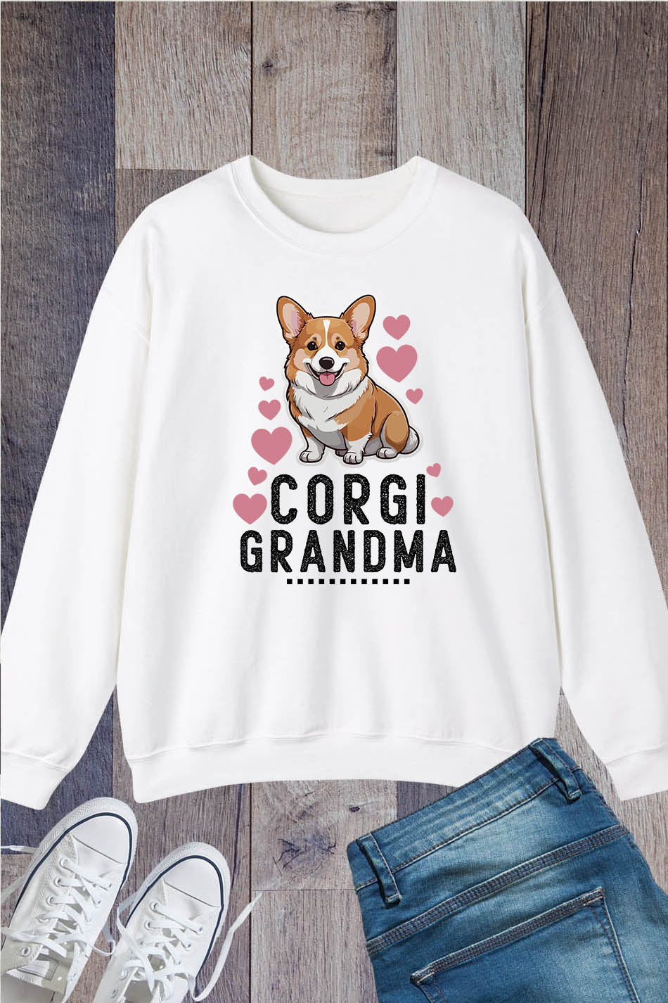 Corgi Grandma Funny Dog Lover Sweatshirt