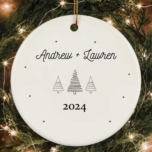 Personalized Couple Christmas Ornaments