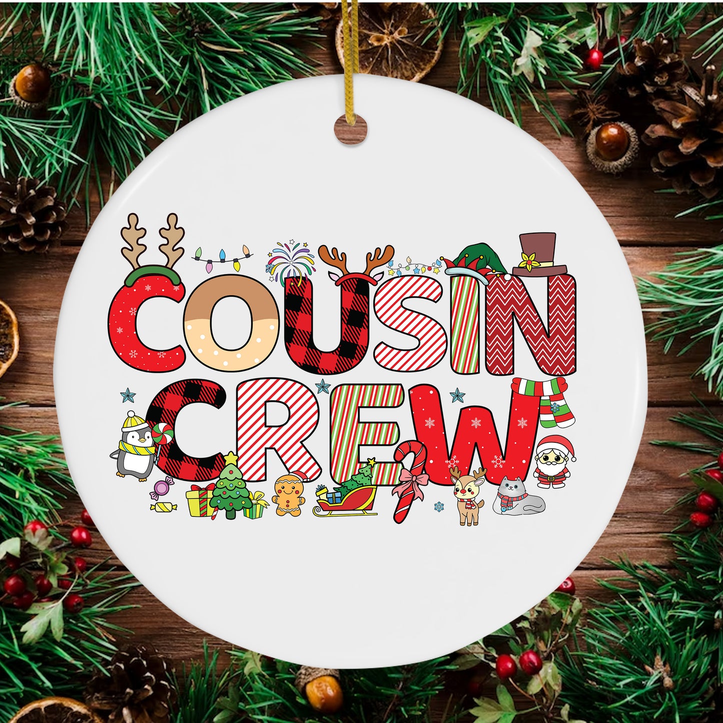 Cousin Crew Christmas Ornaments