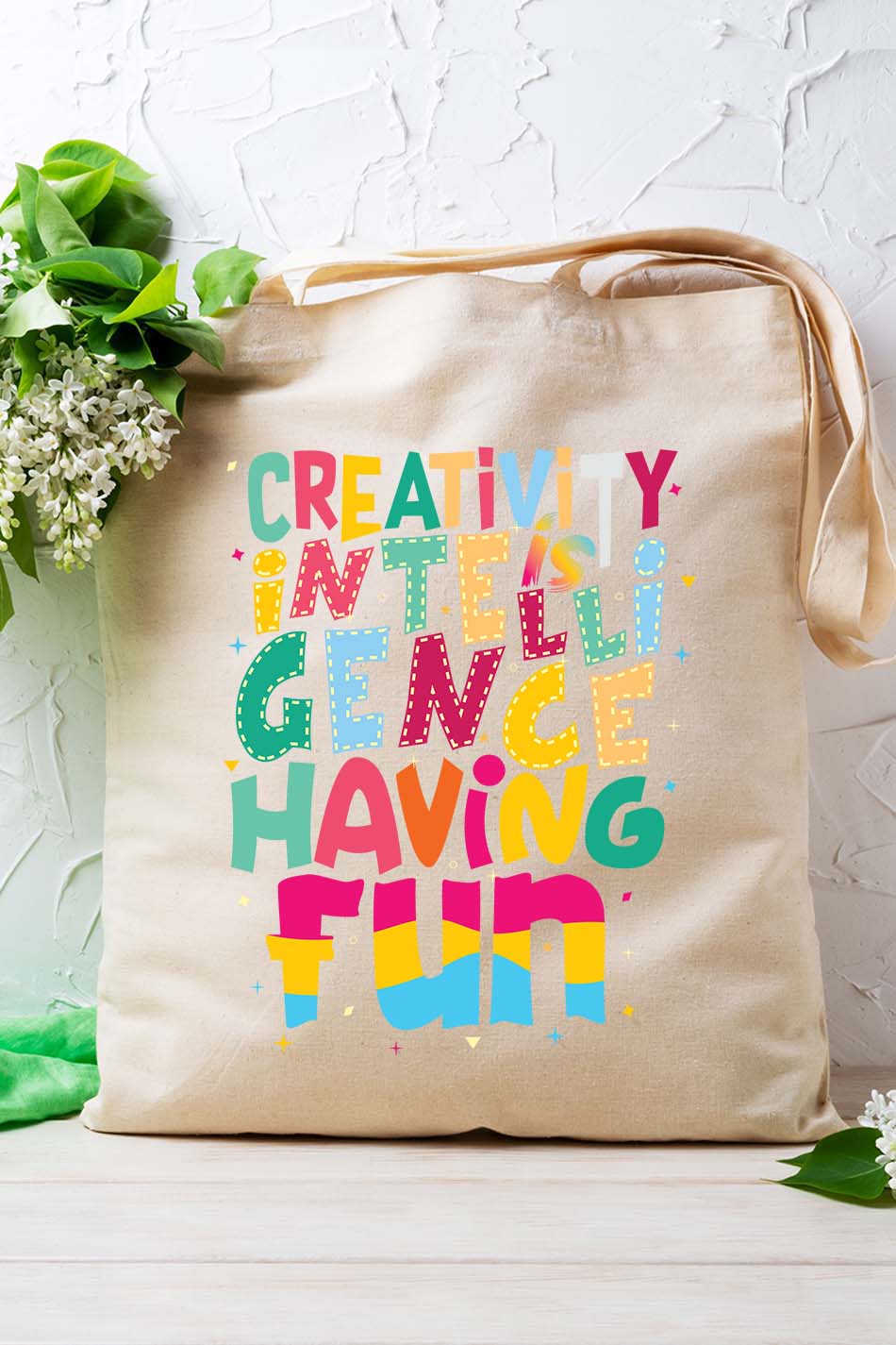 Creativity is Intelligence having fun Tote Bag