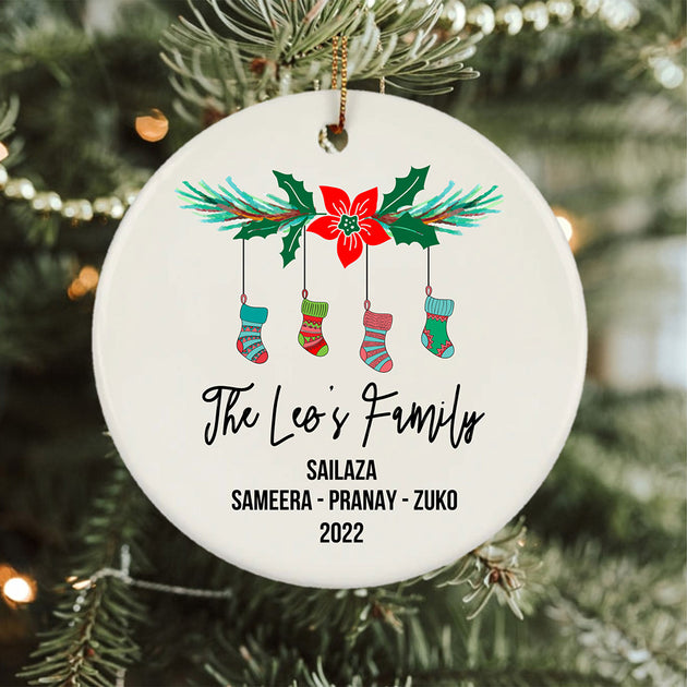 Custom Family Christmas Bible Verse Jesus Lover Faith Based Ornament ...