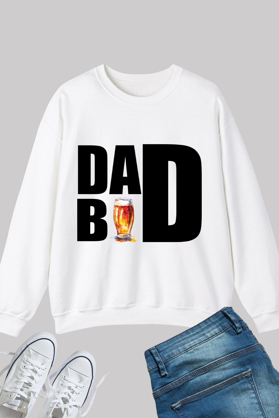 Dad Bod Beer Funny Sweatshirt