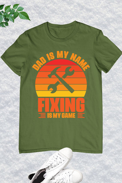 Vintage Car Mechanic Shirt for Dad