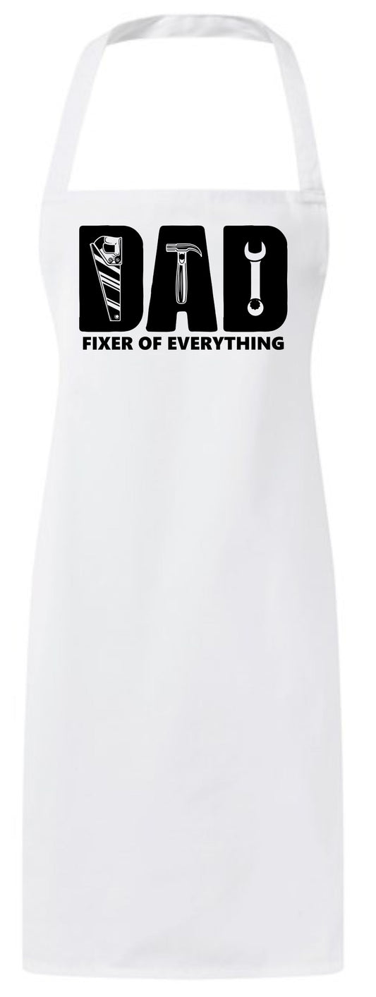 Cute Dad Fixer of Everything Funny Father's Day Custom Apron for Daddy