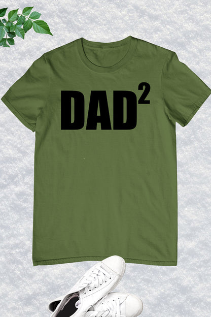 Mens Dad to be of 2 kids Funny Tee Shirts