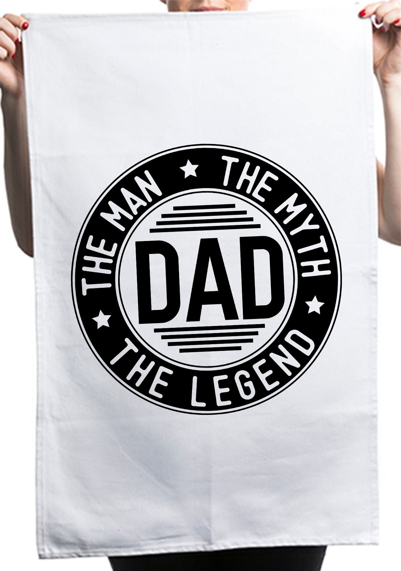 The Man The Myth The Legend Custom Father Day Kitchen Table Tea Towel