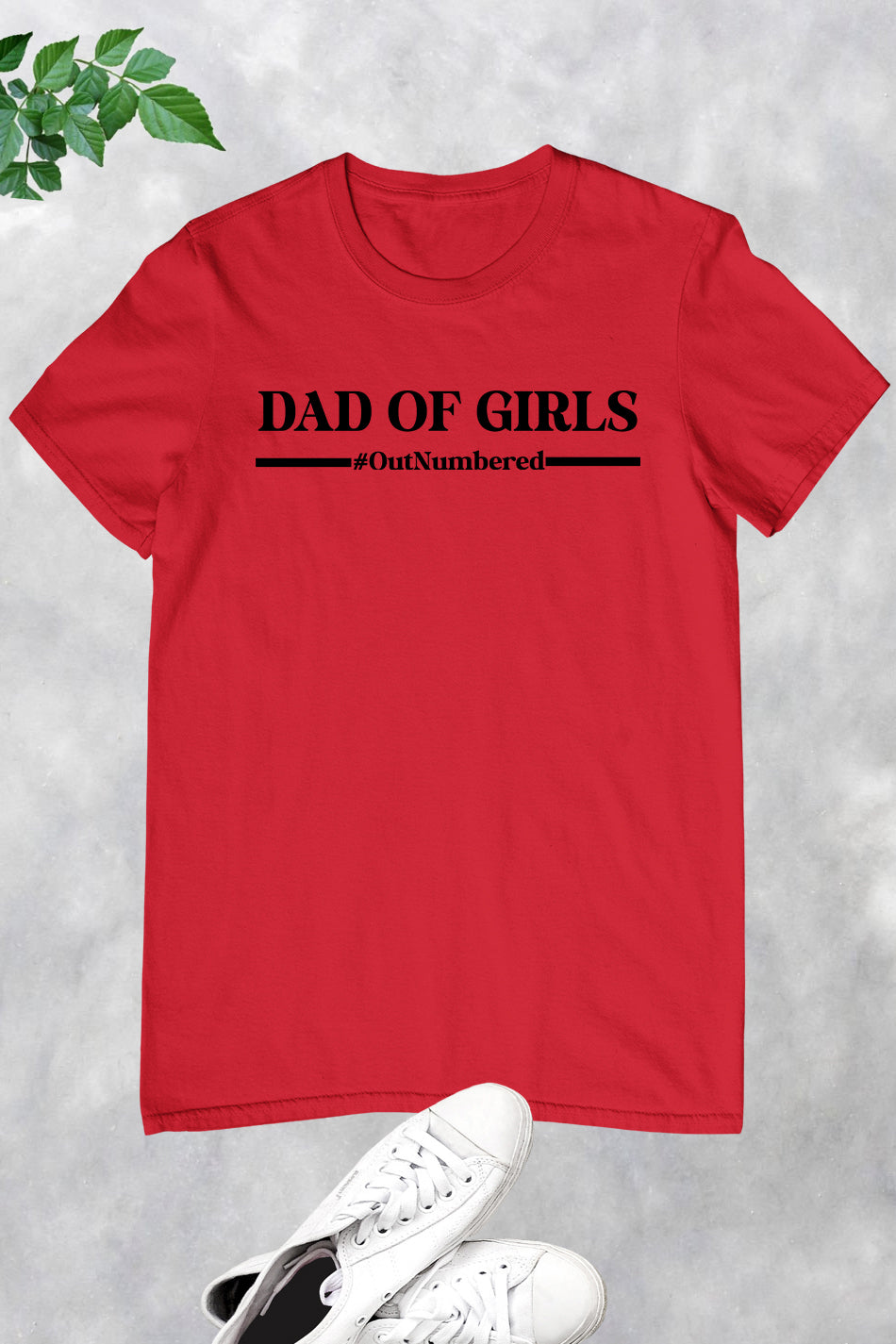 Dad of Girls Outnumbered Shirt