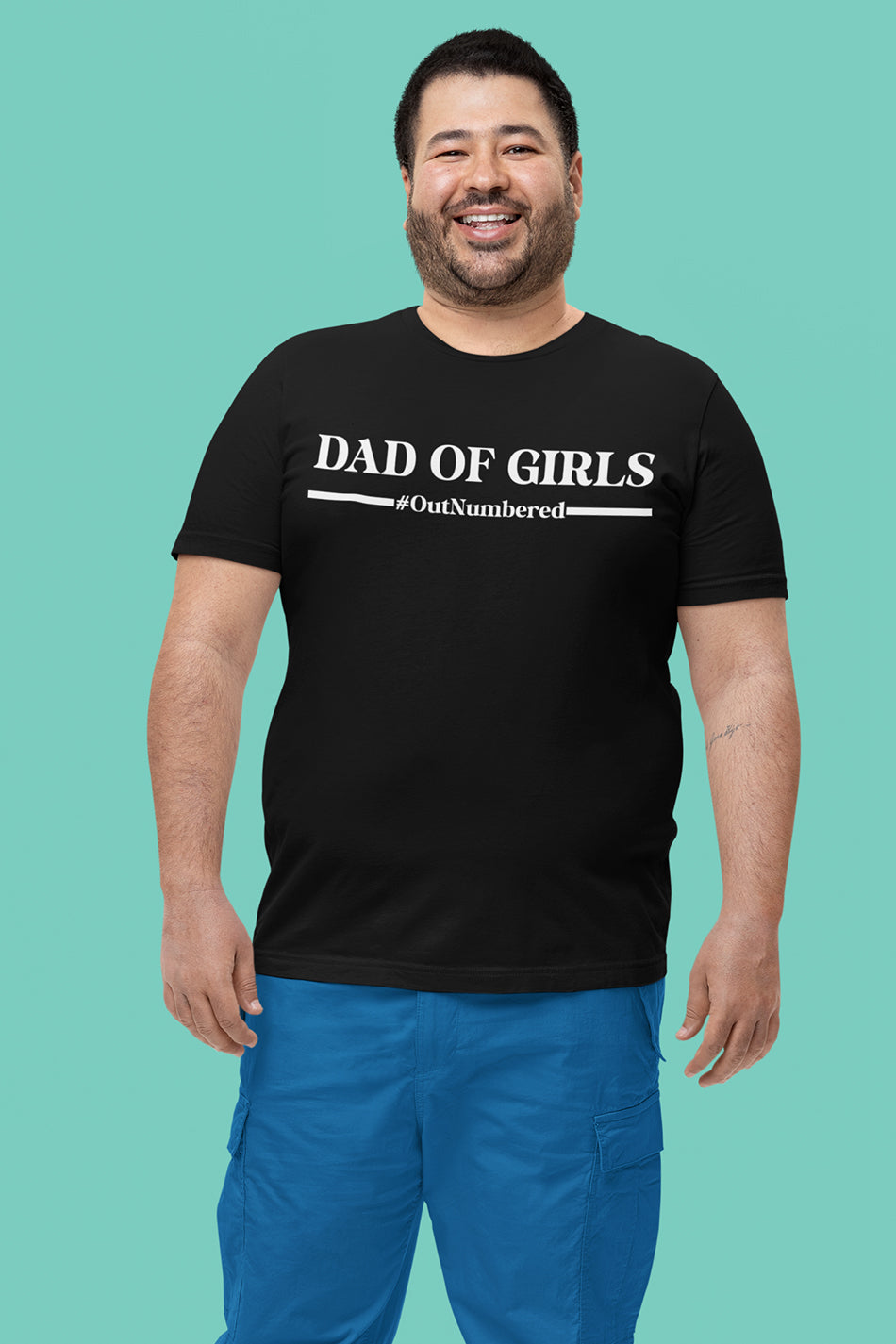 Dad of Girls Outnumbered Shirt