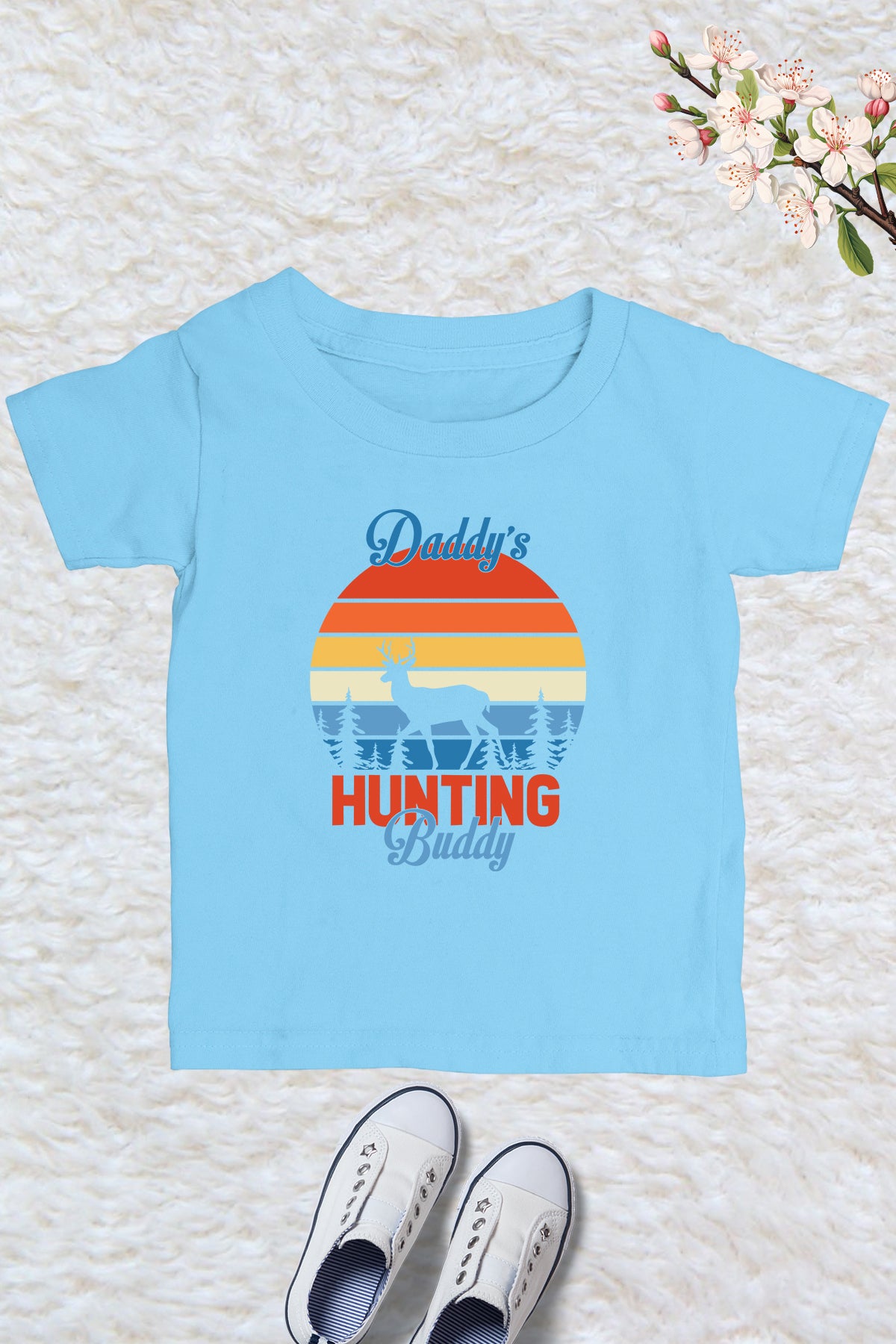 Daddy's Hunting Buddy Kids T Shirt