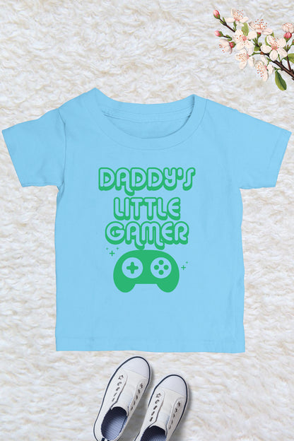 Daddy's Little Gamer Kids T Shirt