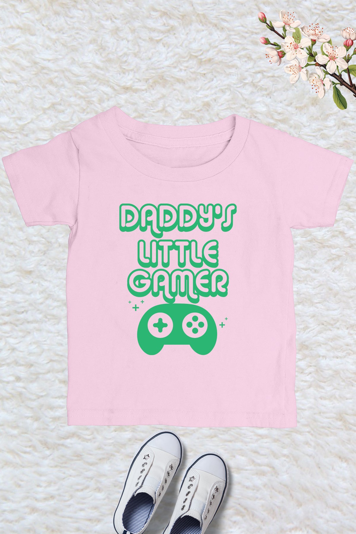 Daddy's Little Gamer Kids T Shirt