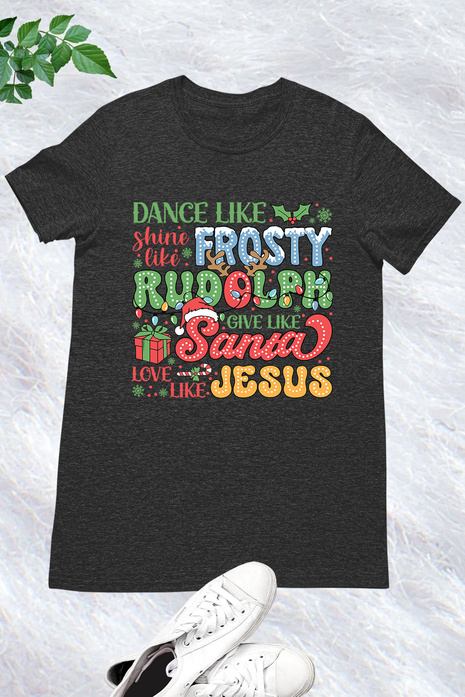 Love Like Jesus Santa Christmas Shirt