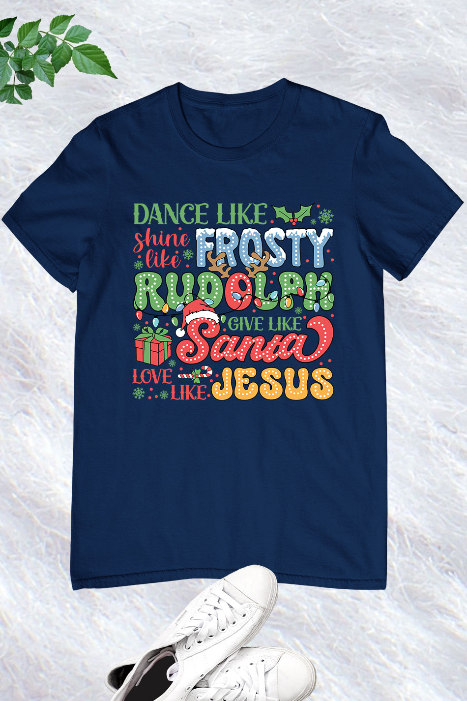 Love Like Jesus Santa Christmas Shirt