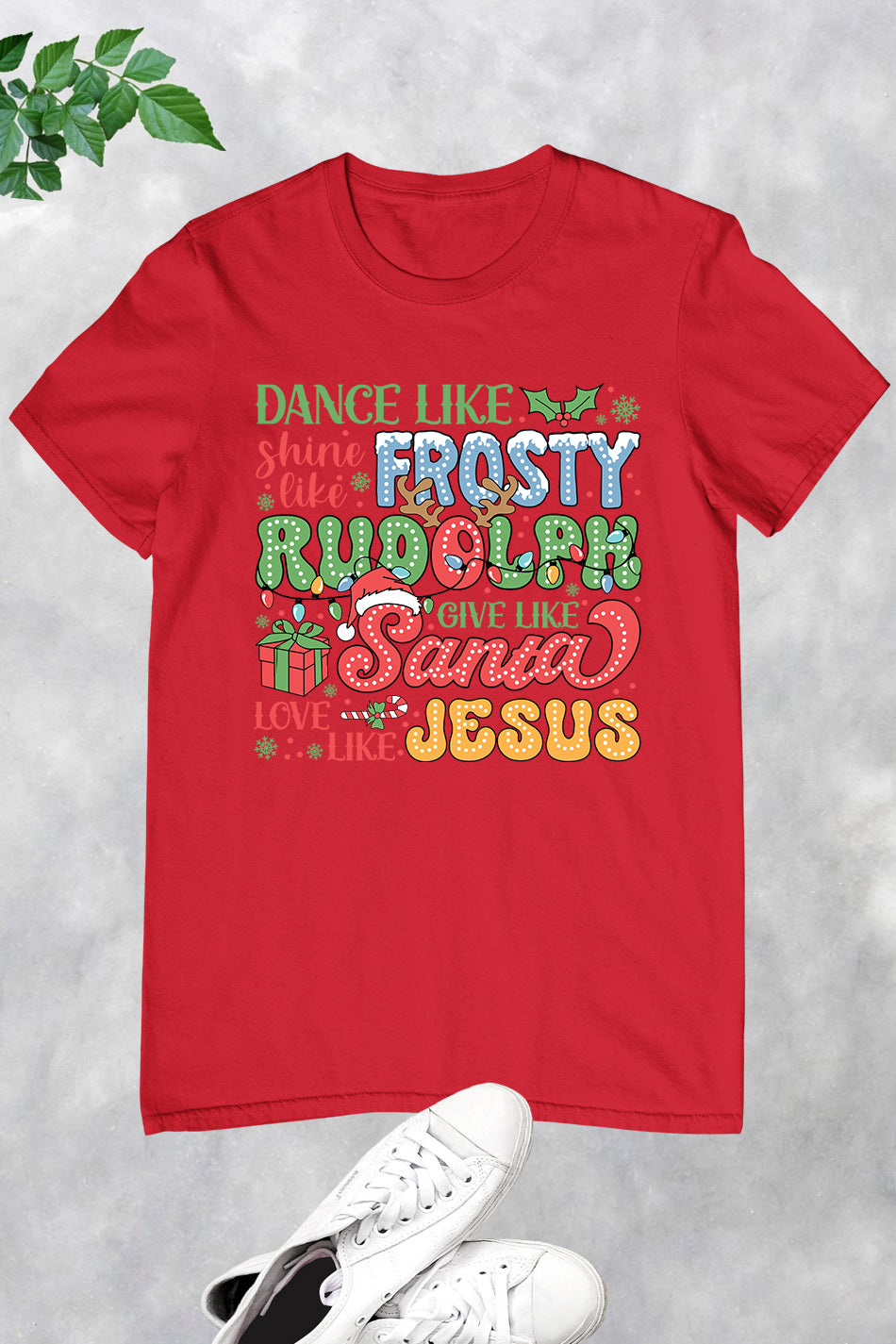 Love Like Jesus Santa Christmas Shirt