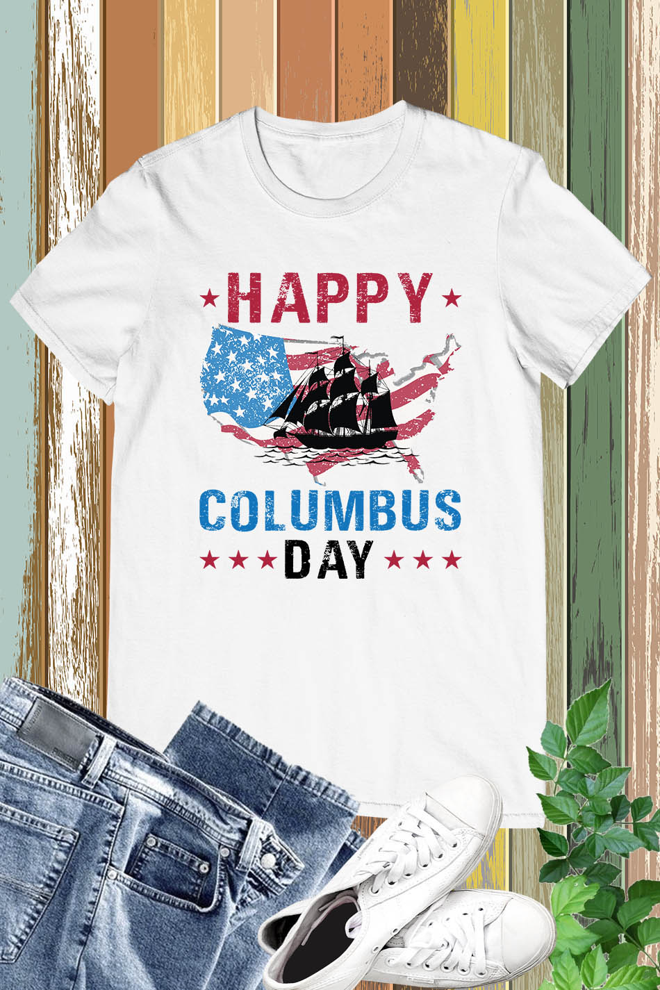 Happy Columbus Day Retro Shirt