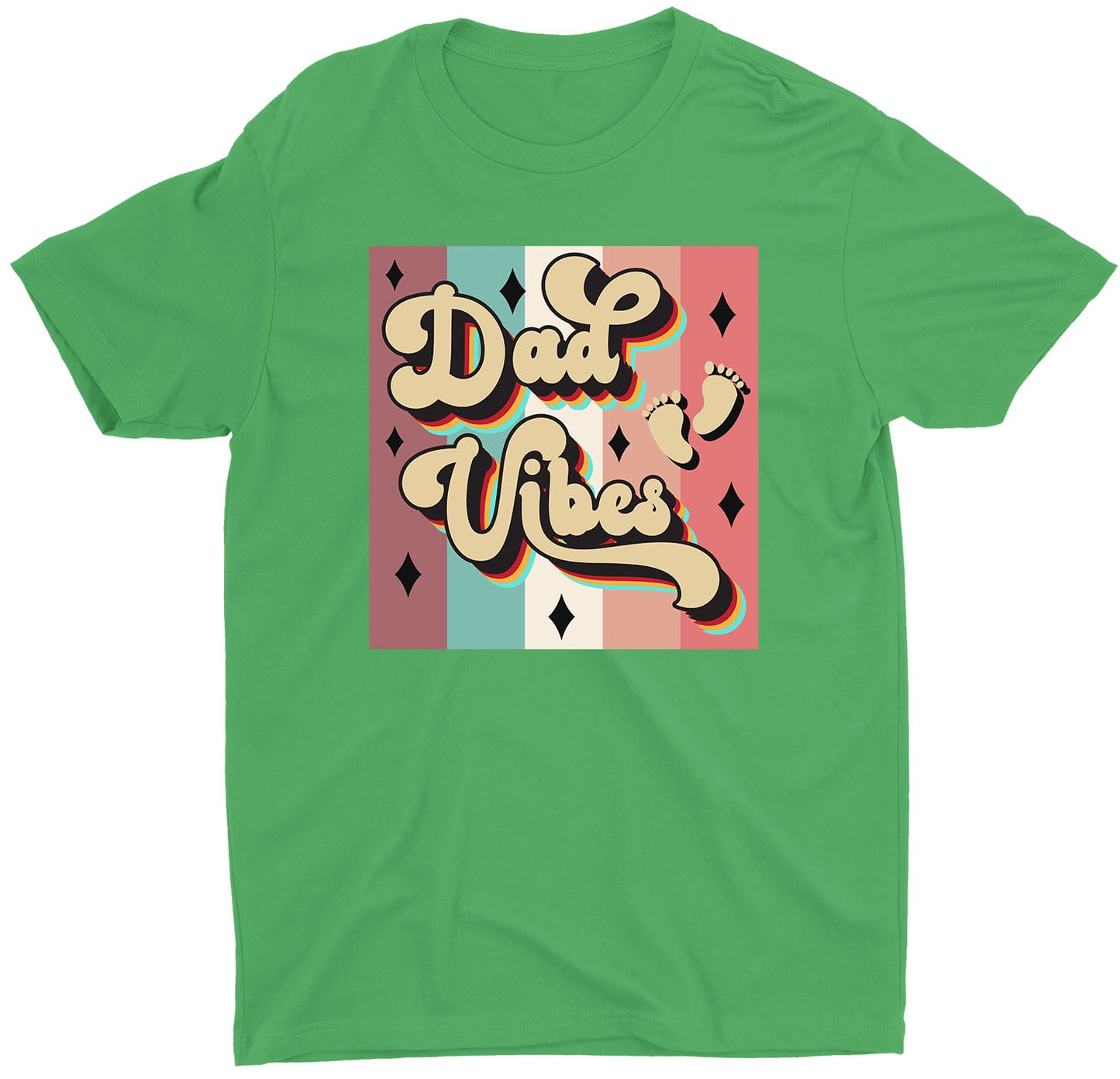 Daddy Vibes New Dad Father's Day Custom Short Sleeve T-Shirt