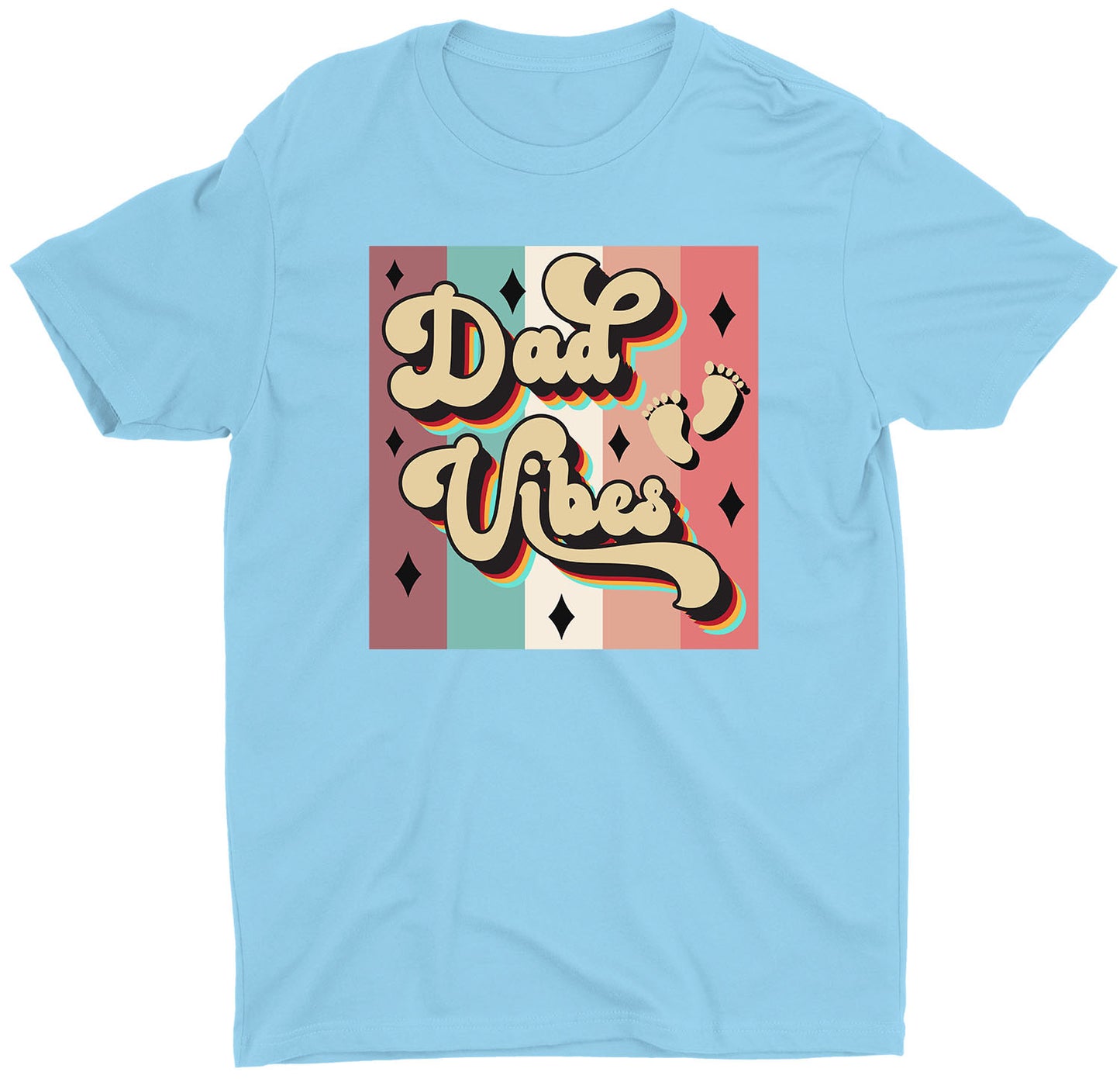 Daddy Vibes New Dad Father's Day Custom Short Sleeve T-Shirt