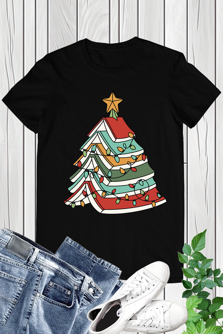 Christmas Book Tree Shirt