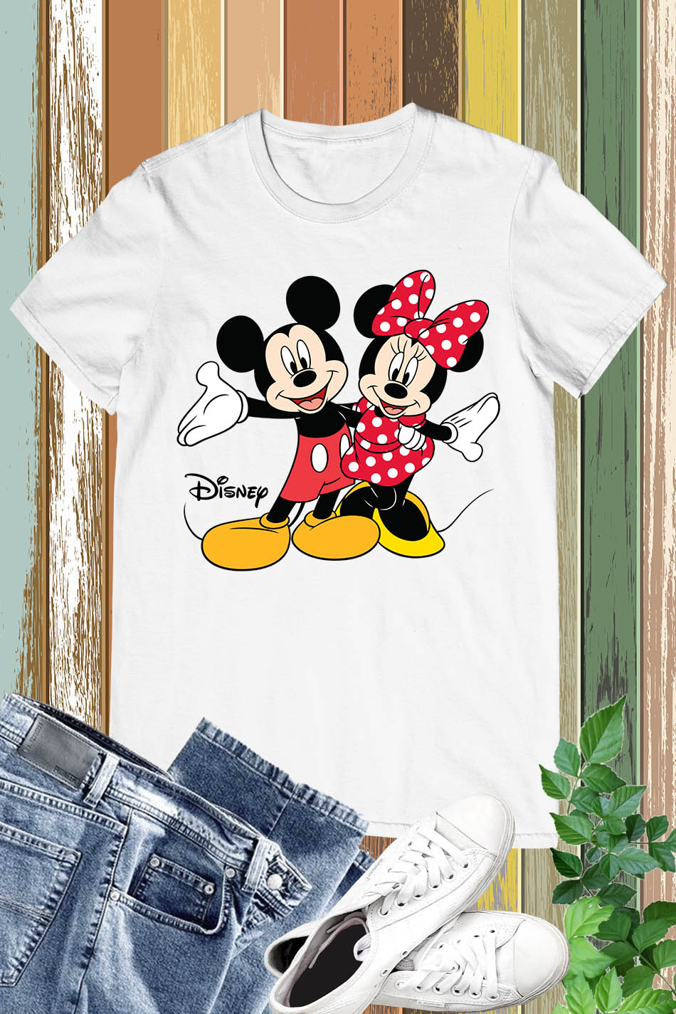 Minnie Mouse And Mickey Mouse T Shirt