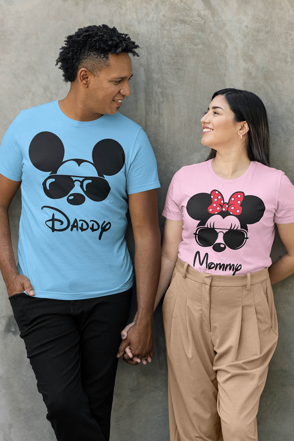 Daddy and Mommy Matching Family T Shirt