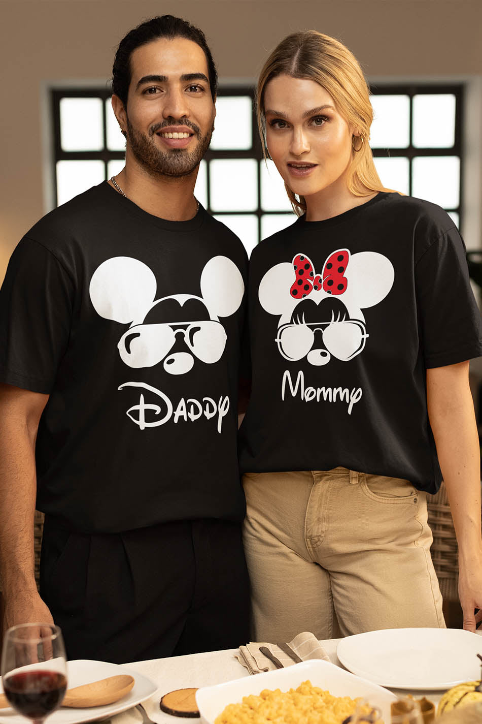 Daddy and Mommy Matching Family T Shirt