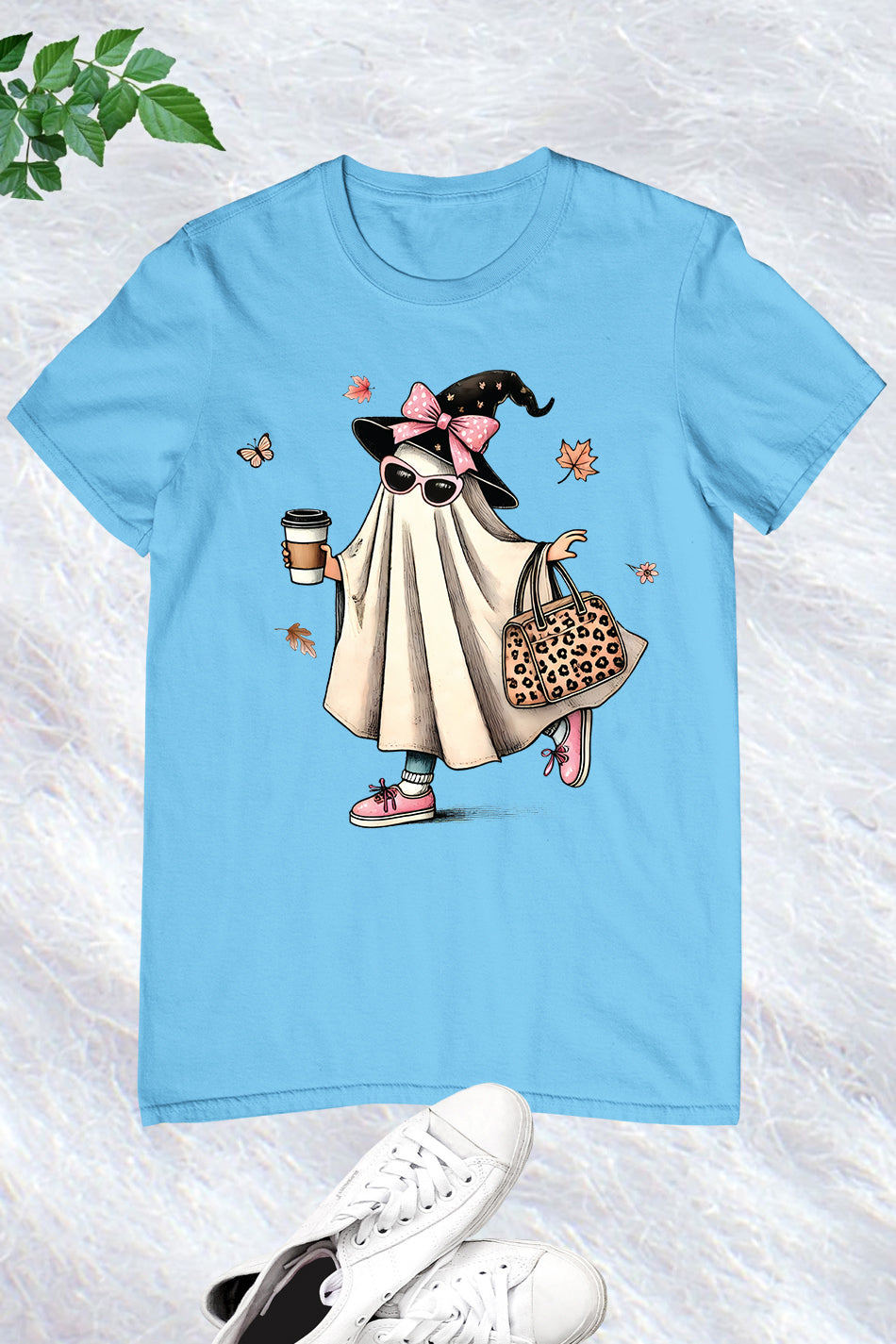 Halloween Fall Cute Ghost & Coffee Shirt