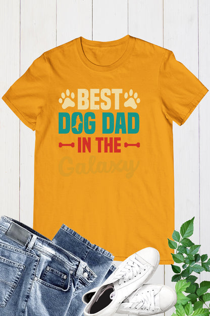 Best Dog Dad in The Galaxy T-Shirt