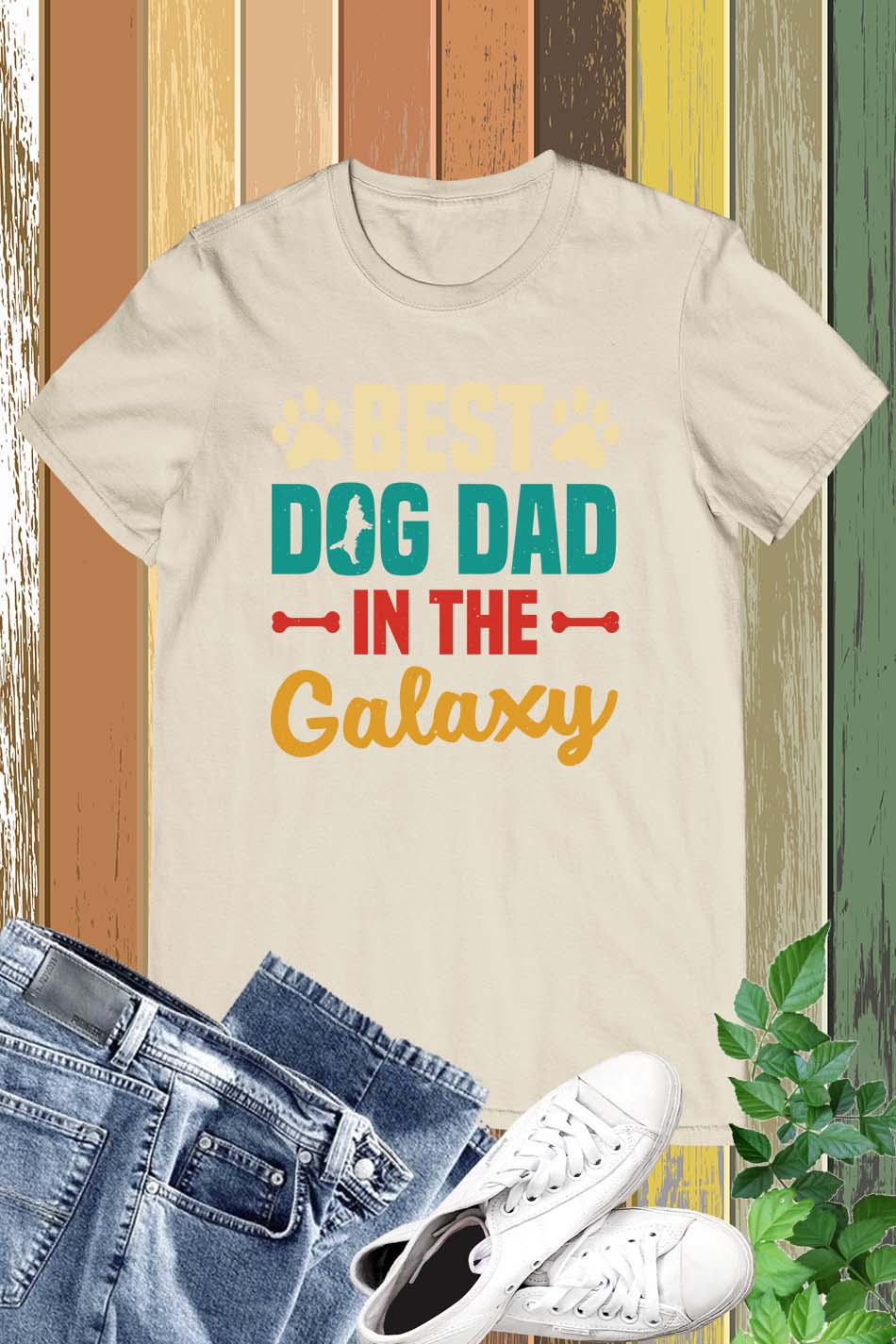 Best Dog Dad in The Galaxy T-Shirt