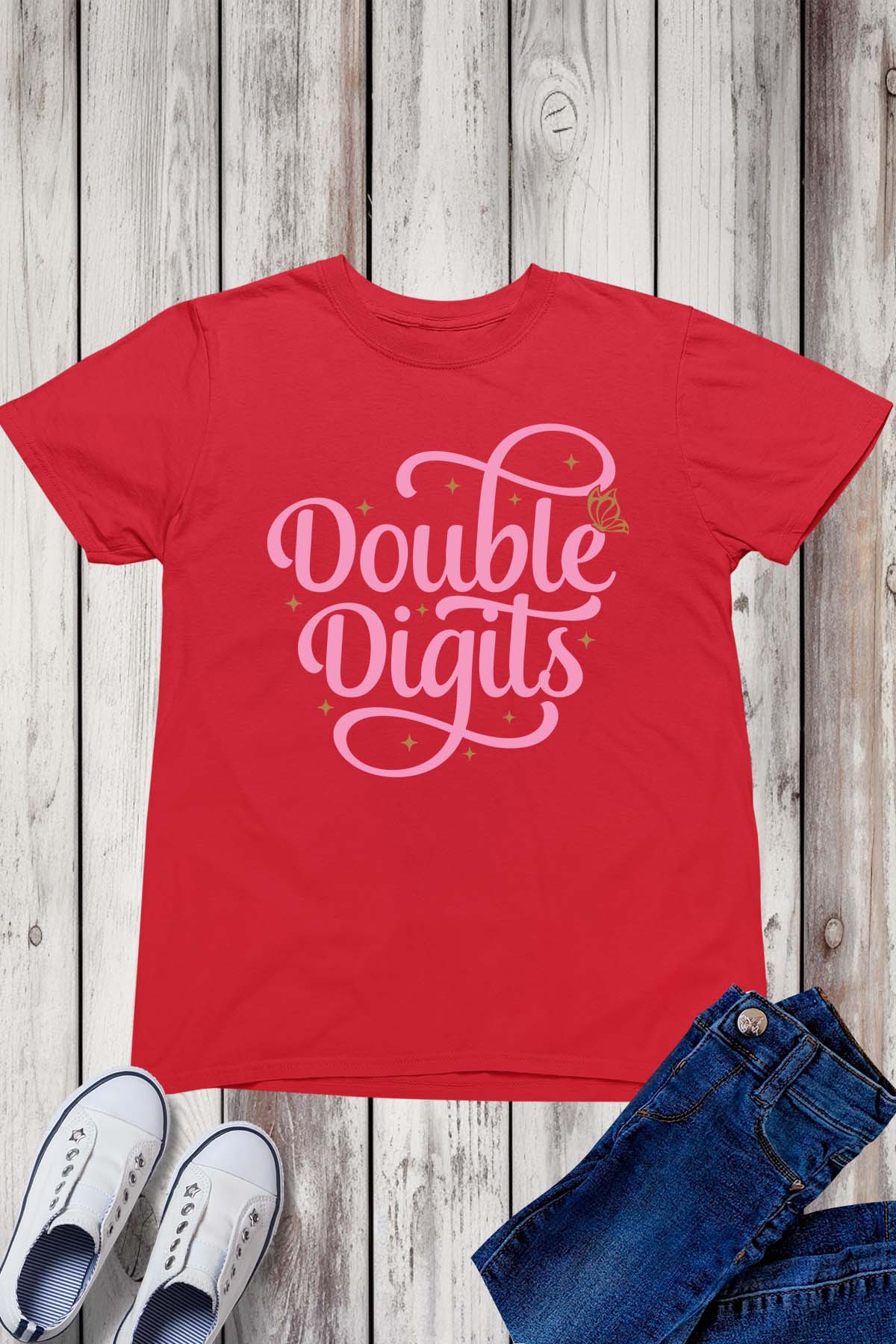 Double Digits Birthday Gift Tees