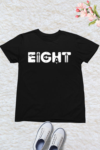 Eight Rocket Birthday Shirt