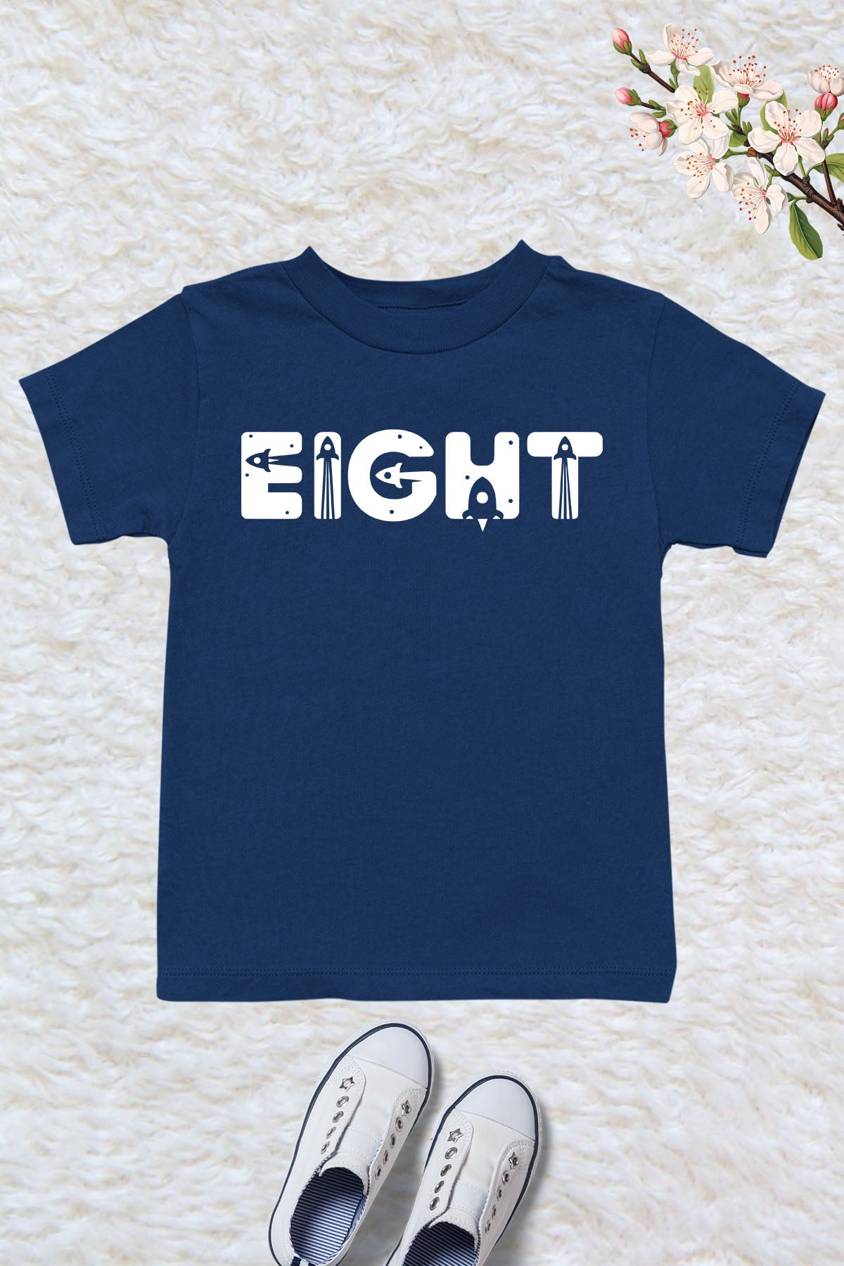 Eight Rocket Birthday Shirt