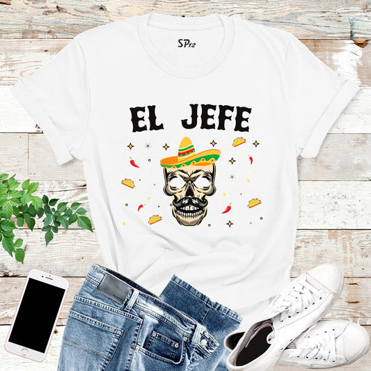 El Jefe Skull Day of the Dead T Shirt