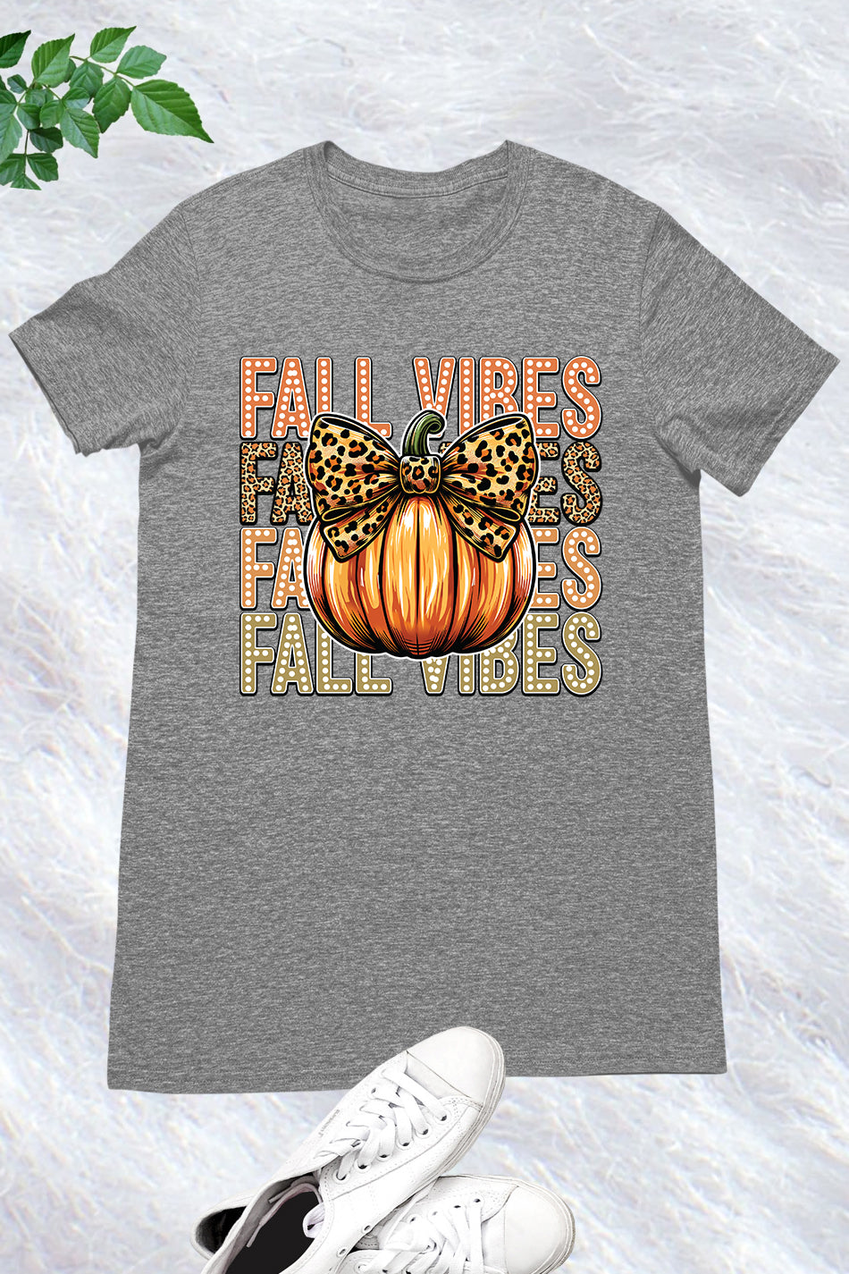 Retro Fall Vibes Pumpkin Bow Shirt