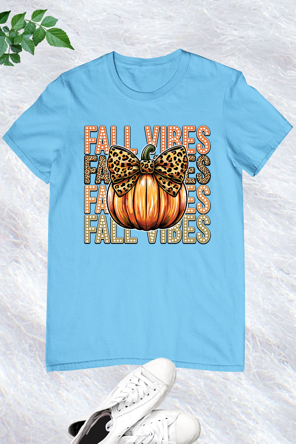 Retro Fall Vibes Pumpkin Bow Shirt