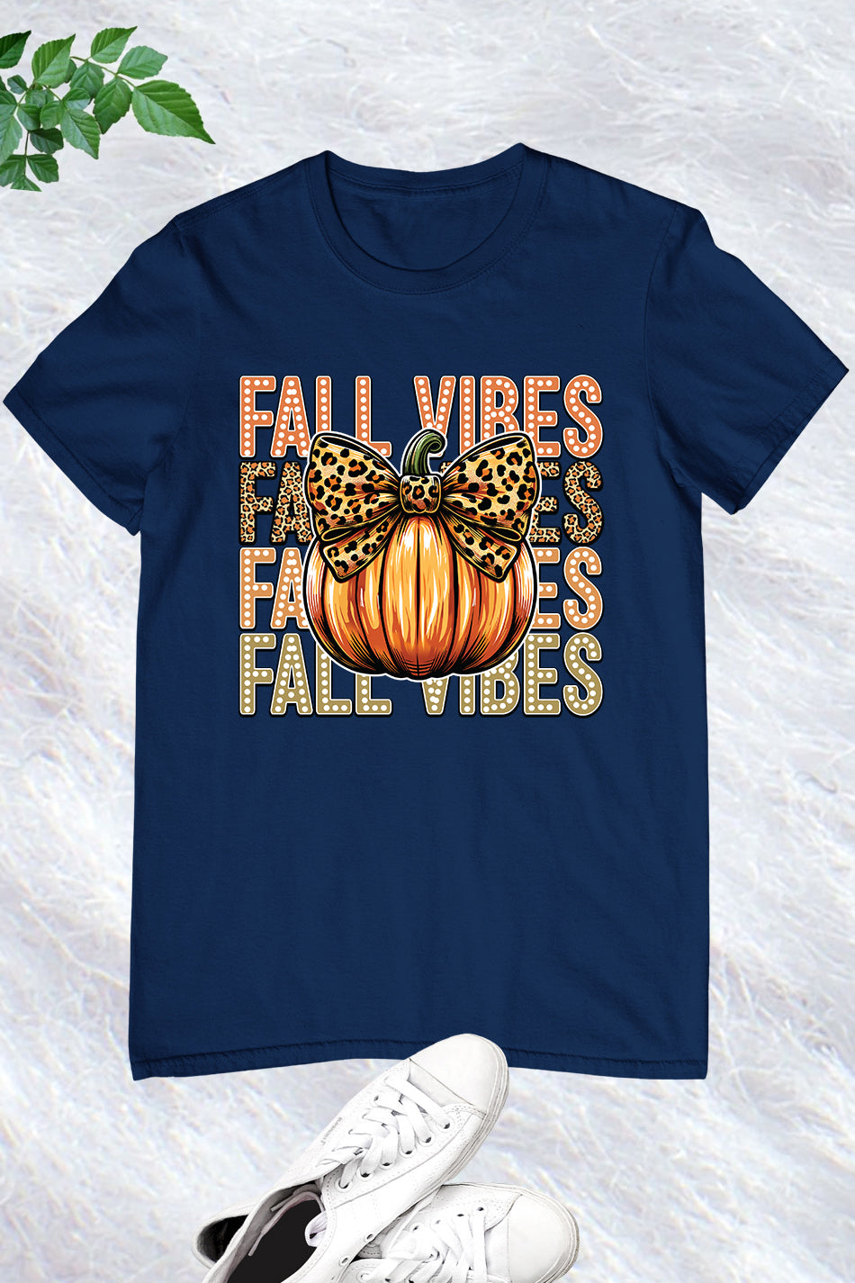 Retro Fall Vibes Pumpkin Bow Shirt