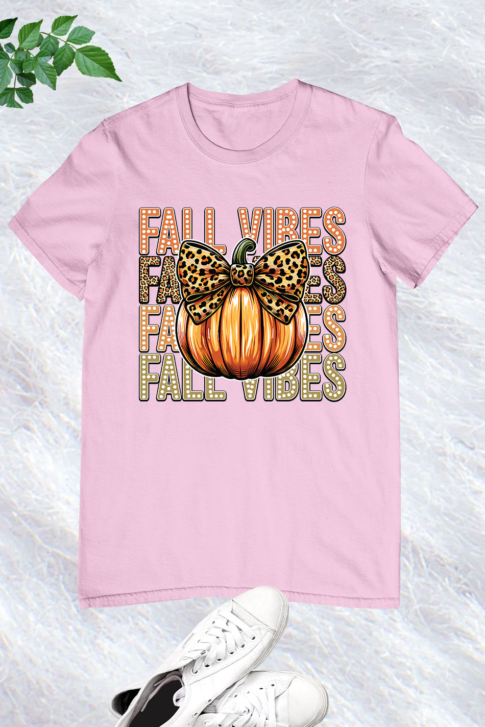 Retro Fall Vibes Pumpkin Bow Shirt