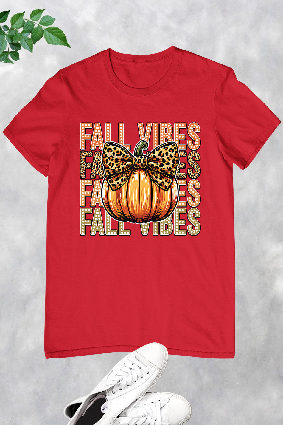 Retro Fall Vibes Pumpkin Bow Shirt