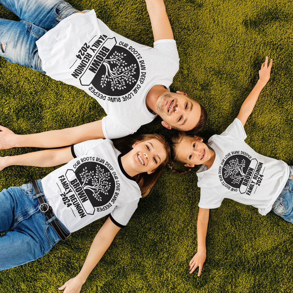 Our Roots Run Deep Our Love Runs Deeper Custom Family Reunion Shirts