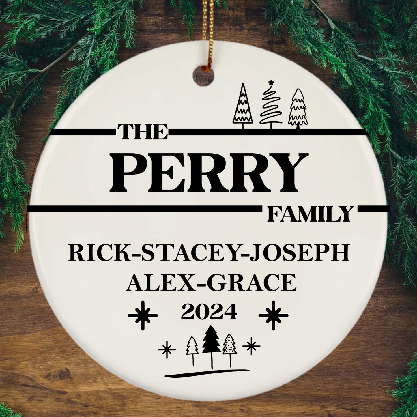 Personalized Family Decoration Ornament