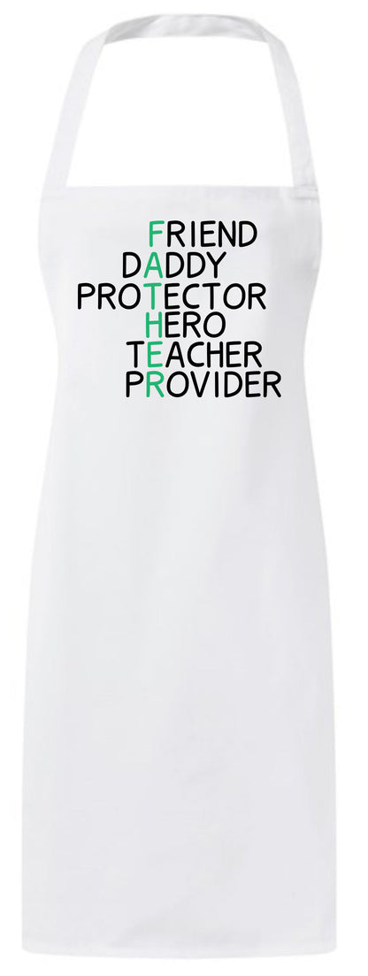 Best Dad Definition Friend Daddy Hero Teacher Custom Fathers Day Apron