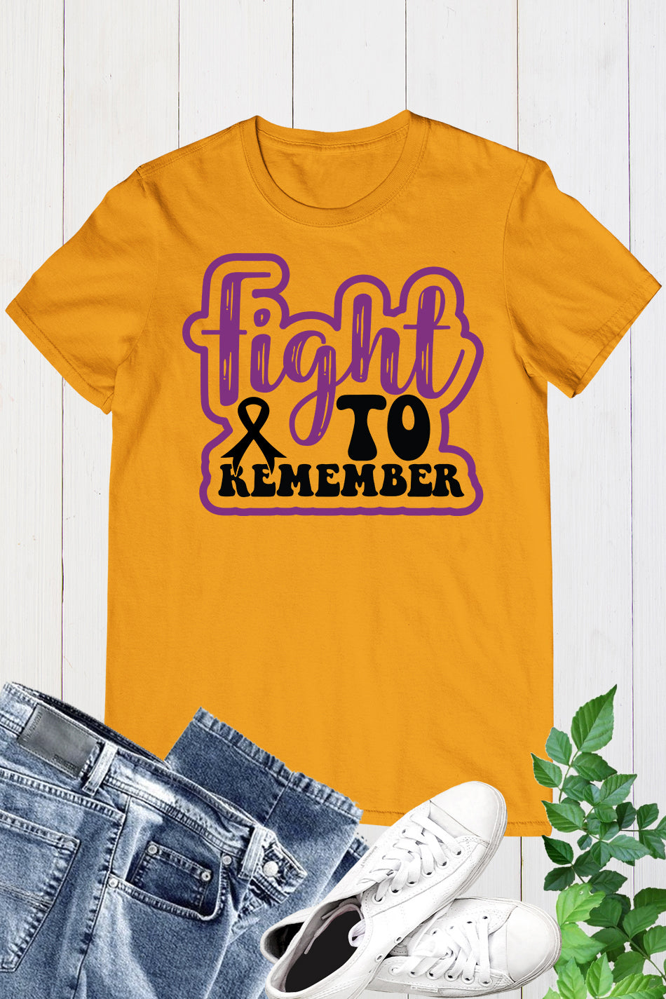 Alzheimers Survivor Fight to Remember T Shirts