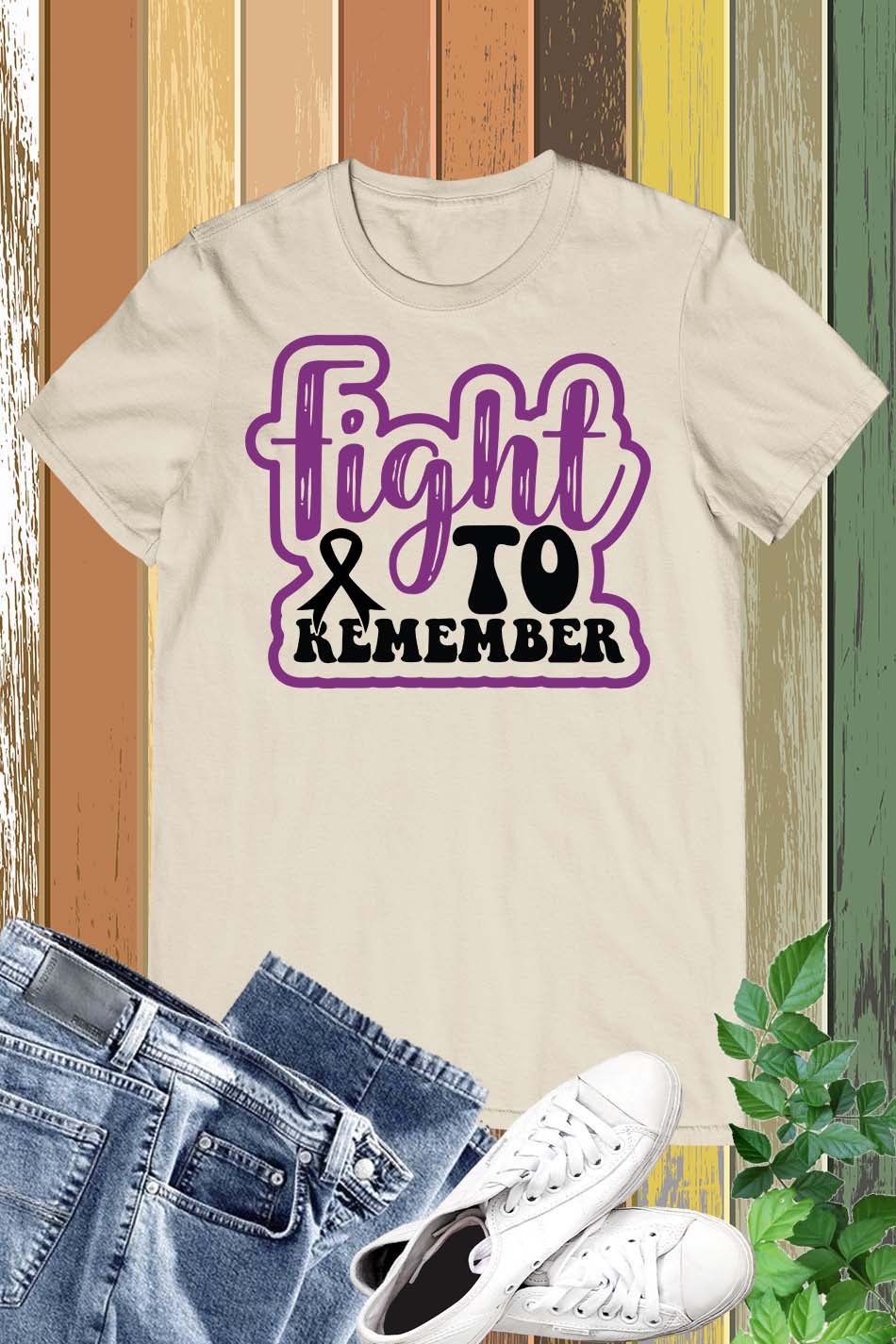 Alzheimers Survivor Fight to Remember T Shirts