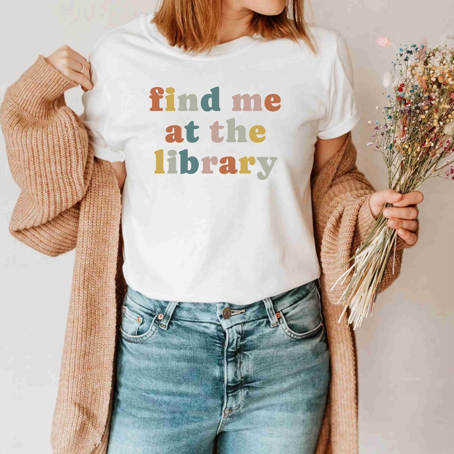 Find Me At The Library Book Lover Teachers Day Librarian Shirt Gifts