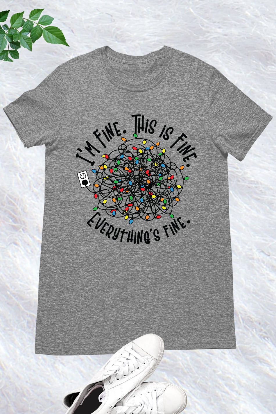 Everything is Fine Funny Christmas Shirt