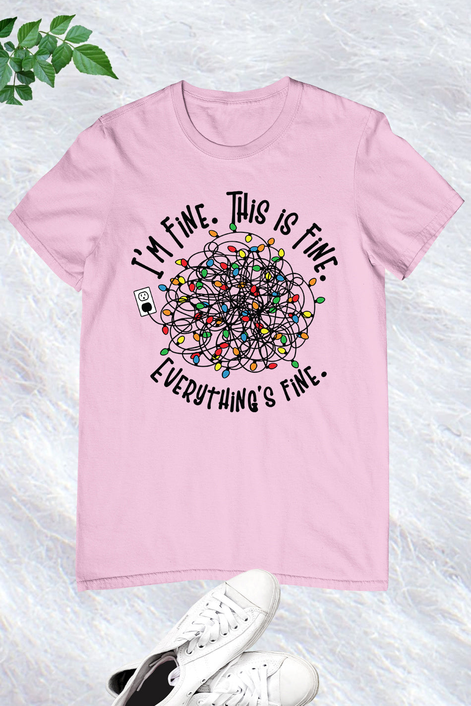 Everything is Fine Funny Christmas Shirt