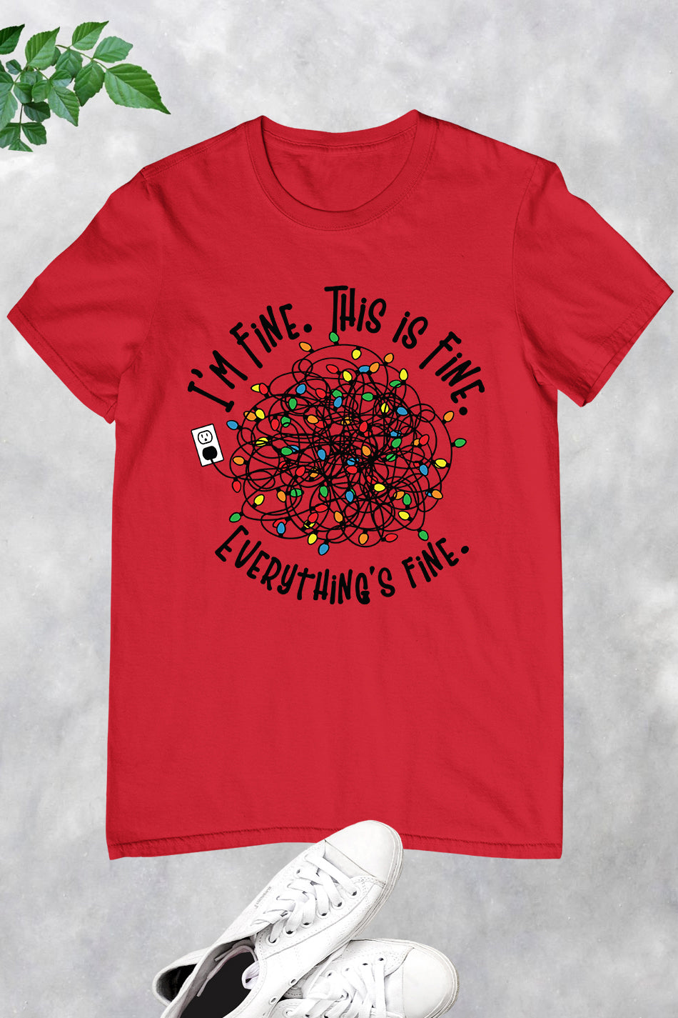 Everything is Fine Funny Christmas Shirt