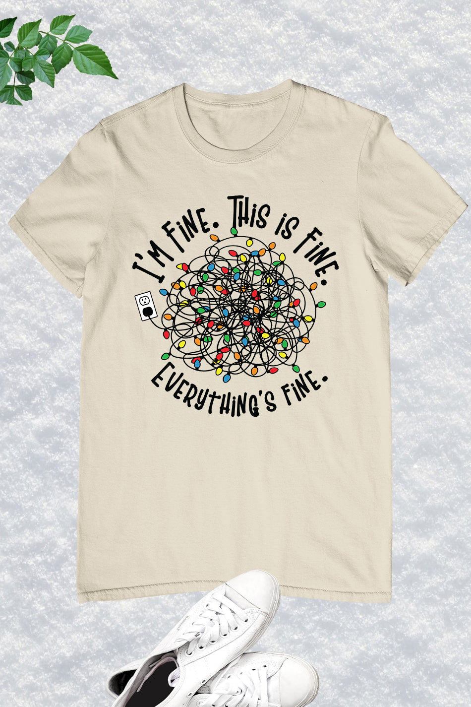 Everything is Fine Funny Christmas Shirt