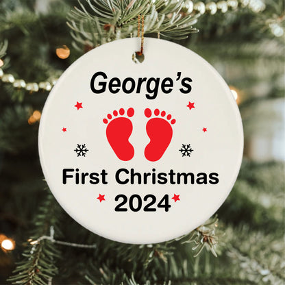 Personalized Baby's First Christmas Ornaments